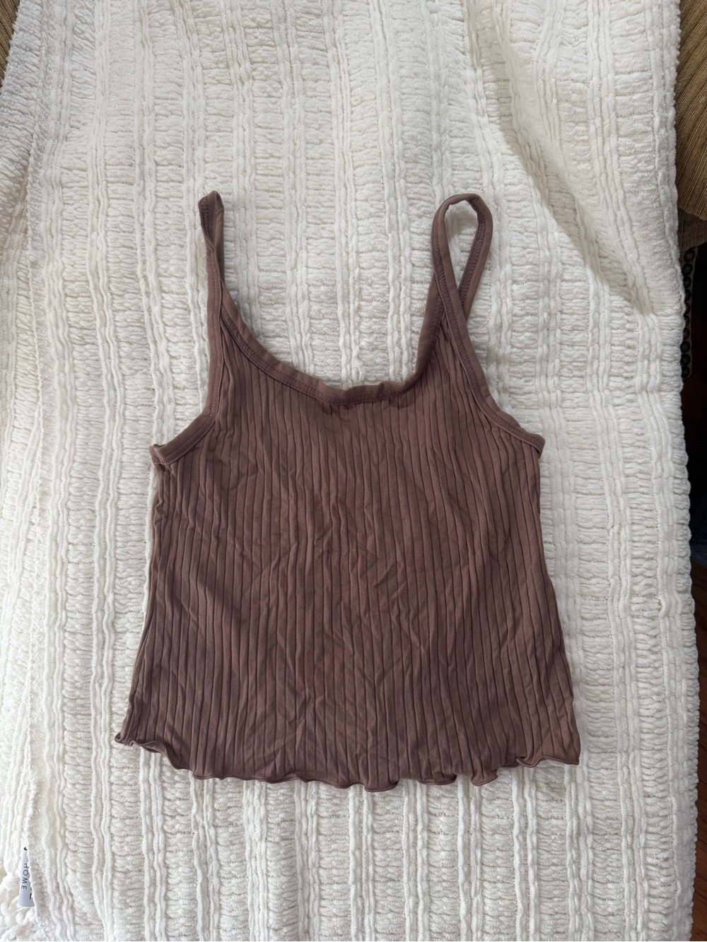 Old Navy Ribbed Spaghetti Strap Tank Top - Mauve Brown